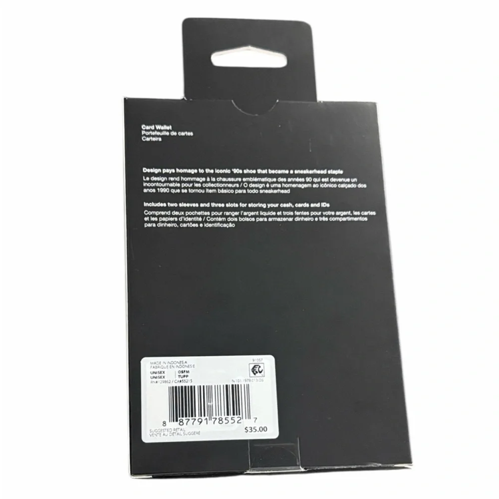 NIB Nike Air Max‎ 90 Card Wallet Unisex Great Gift